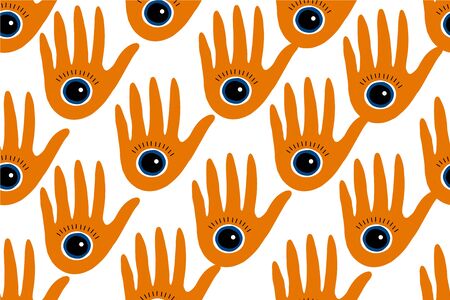 Abstract simple modern background. Seamless vector hand drawn patternのイラスト素材