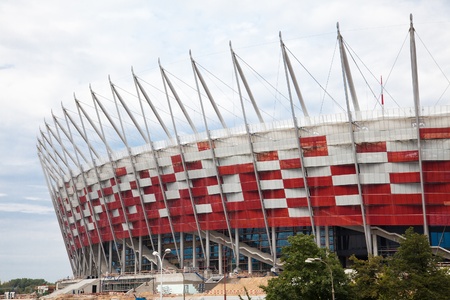 WARSAW - JULY 24 : Premiere presentation of the stadium during The Grand Open Day at the National Stadium on July 24, 2011 in Warsaw, Poland. のeditorial素材