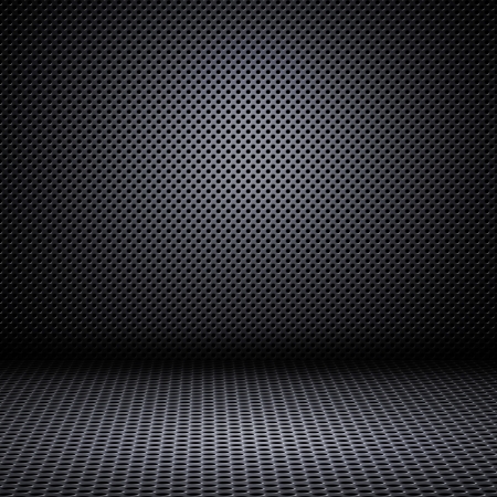 Metal mesh texture background with reflectionsの写真素材