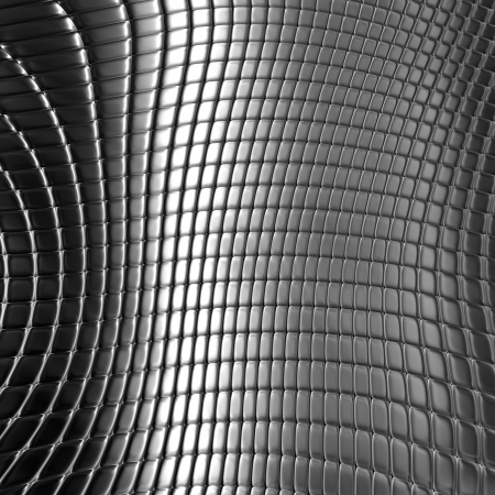 Dark metal checked pattern backgroundの写真素材