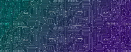 A Circuit Board Background Featuring High-Tech Circuitry and Computer Technology, Electronics, and...