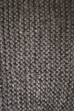 Gray background texture pattern pattern knitted fabric Clothing Macro Photo