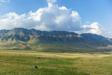 The mountain landscape of plateau of Assy is Kazakhstanの写真素材