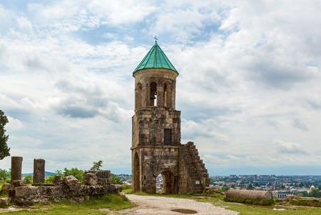 the old restored Gelati temple in Kutaisi Georgia. In 1125, King David the Builder was buried hereの写真素材
