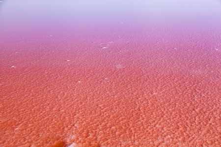 Rose salt lake Sivash production and salt and therapeutic mud.Ukraine Kherson regionの写真素材