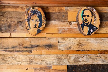 Turkey Istanbul April 18, 2018: Cafe in Istanbul with an unusual interiorのeditorial素材