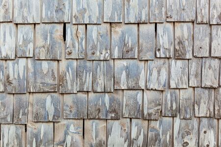 The texture of an abandoned wall with vertical wooden boards.