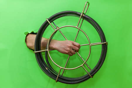 Tool for cleaning sewageの写真素材