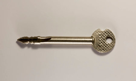 Old steel key.の写真素材