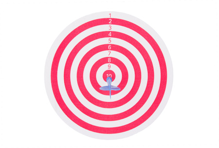 red target with dartの写真素材