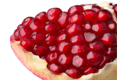 ripe pomegranate macroの写真素材