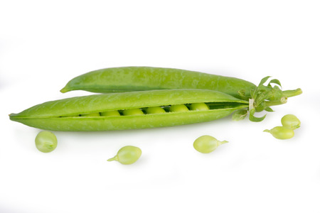 pod peas isolatedの写真素材