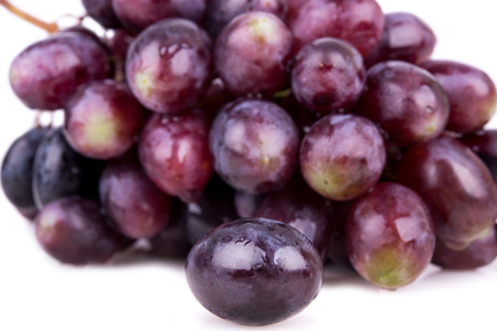 berry of pink grapes on a background brushの写真素材