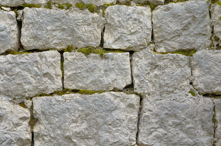 Big stone wall texture and backgroundの写真素材