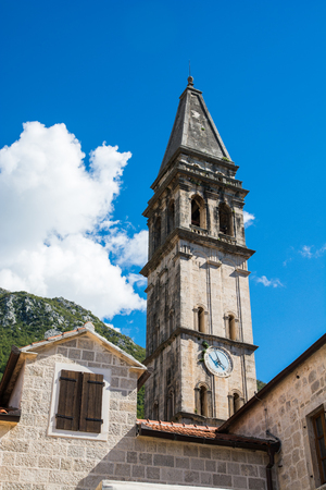 Circh in Perast, Montenegroの写真素材