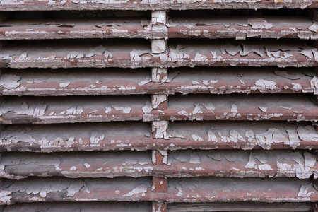 Wood grid texture background close upの写真素材