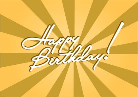 Happy Birthday Template Cardのイラスト素材