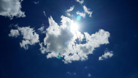Clouds in the skyの写真素材