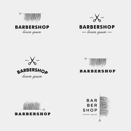 Vector logo for a barbershopのイラスト素材