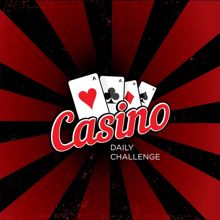 Vector  template for a casino or challengeのイラスト素材
