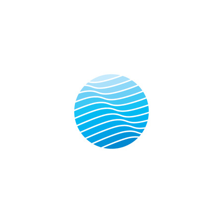 Waves Template for Company Logo Designのイラスト素材