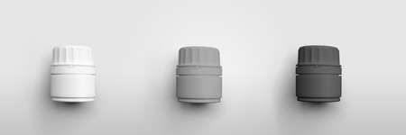 Mockup plastic jar for cosmetics, gel, lotion, empty packaging with lid, for design presentation....