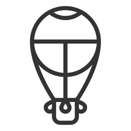 Air balloon for flights - background, white, web, illustration, symbol, sign, icon, outlineの写真素材