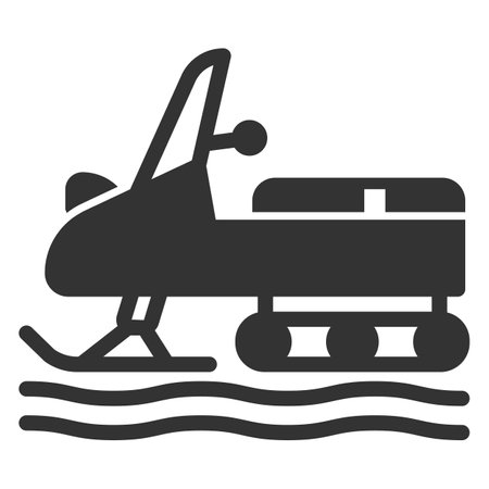 Double snowmobile - background, white, web, illustration, symbol, sign, icon, glyphの写真素材