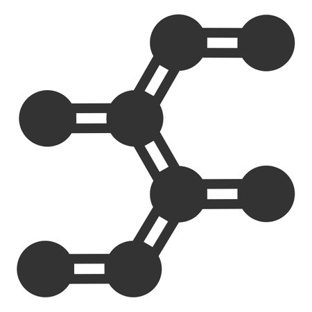 Fragment of DNA structure - icon, illustration on white background, glyph styleの写真素材