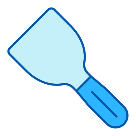 Spatula - icon, illustration on white background, color styleのイラスト素材