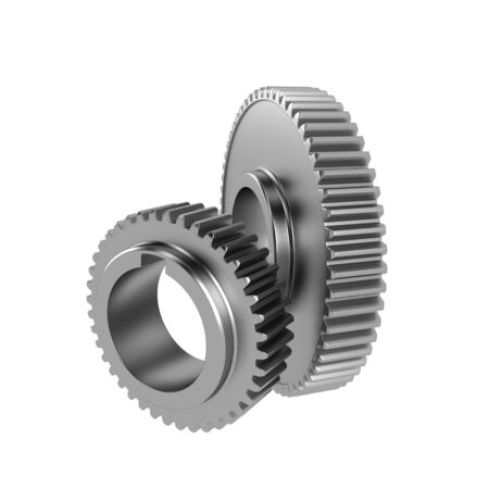 Gear over whiteの写真素材