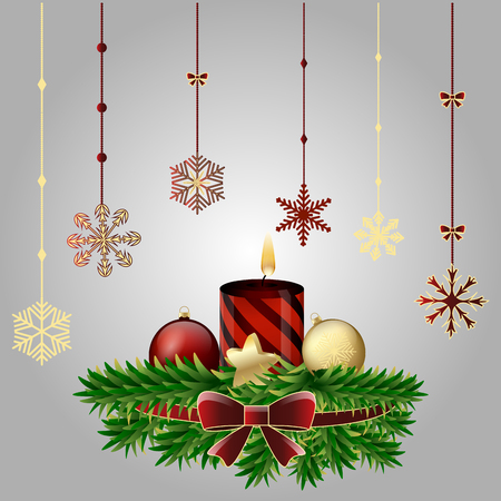new year and christmasのイラスト素材