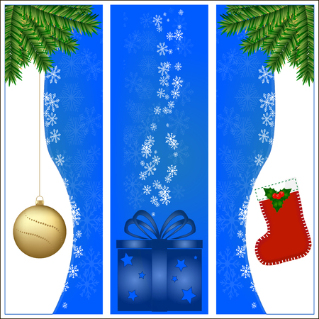 new year and christmasのイラスト素材