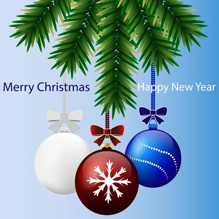 New Year and Christmas.のイラスト素材