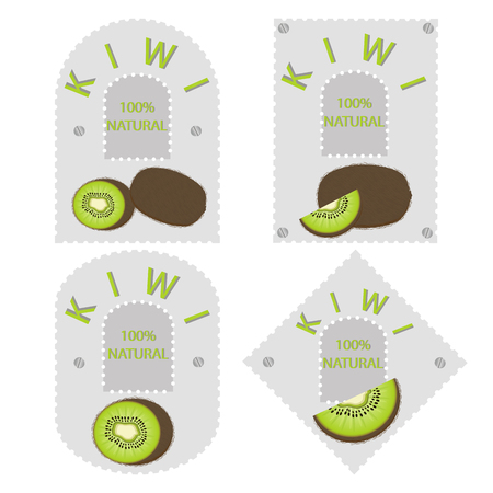 green kiwiのイラスト素材