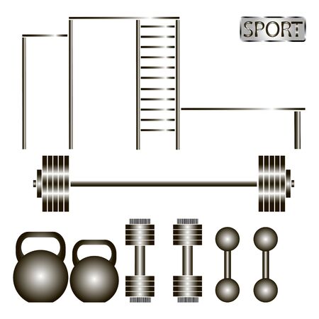 Abstract vector illustration of logo for sports equipment.のイラスト素材