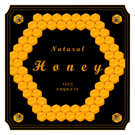 The vector shows beehive honey nectar hive swarm winged bee honeycomb wax private beverage beekeeper beeswax.Beehive honey for beeswaxes honeycombs beekeepers.Honeycomb consists from apiculture beehivesのイラスト素材