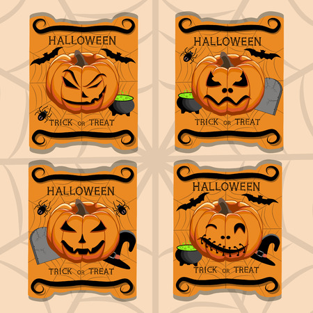 Vector illustration for celebrating holiday Halloween.のイラスト素材