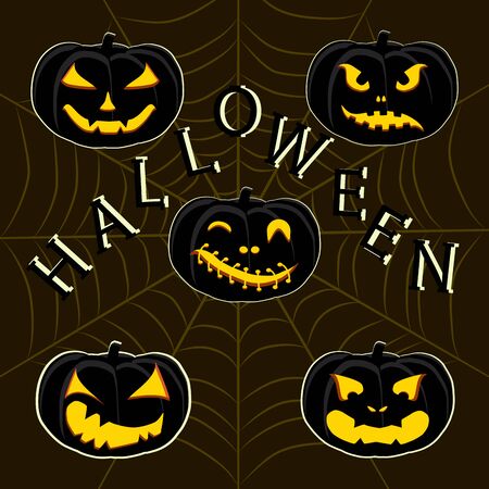 Vector illustration for celebrating holiday Halloween.のイラスト素材