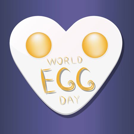 Abstract vector illustration of the logo for a whole chicken egg in a shell.のイラスト素材