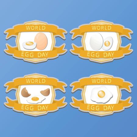 Abstract vector illustration of a white eggsのイラスト素材