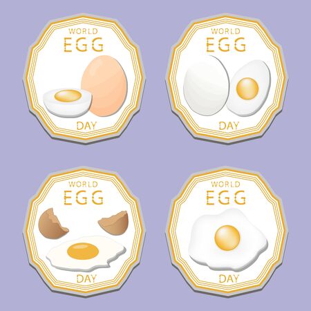 Abstract vector illustration of a white eggsのイラスト素材