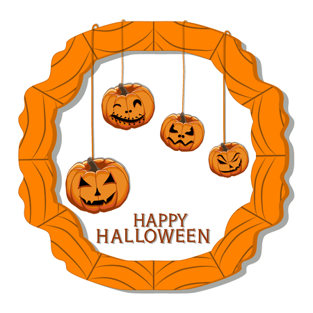 Abstract vector illustration of a Halloweenのイラスト素材