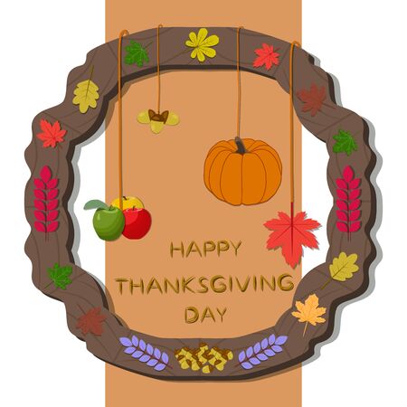 Abstract vector for celebrating holiday happy thanksgivingのイラスト素材