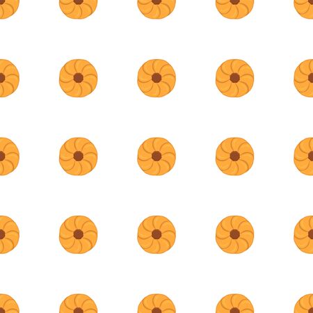 Illustration on theme big set identical biscuit, kit colorful pastry cookie. Cookie consisting of collectible natural tasty food biscuit, pastry accessory. Eat fresh pastry biscuit from same cookie.のイラスト素材