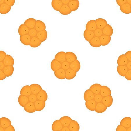 Illustration on theme big set identical biscuit, kit colorful pastry cookie. Cookie consisting of collectible natural tasty food biscuit, pastry accessory. Eat fresh pastry biscuit from same cookie.のイラスト素材
