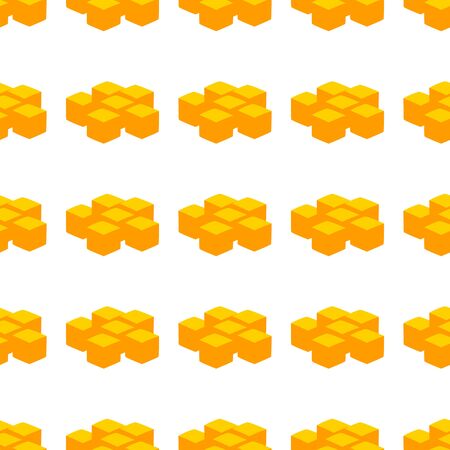 Illustration on theme big colored seamless mango, bright fruit pattern for seal. Fruit pattern consisting of beautiful seamless repeat mango. Simple colorful pattern fruit from seamless soft mango.のイラスト素材