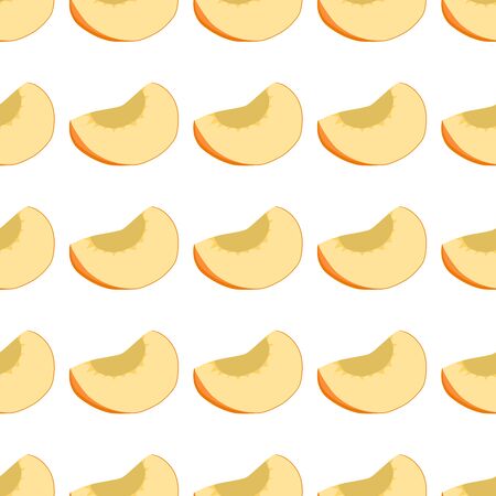 Illustration on theme big colored seamless apricot, bright fruit pattern for seal. Fruit pattern...