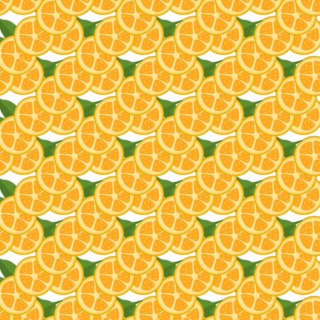 Illustration on theme big colored seamless kumquat, bright fruit pattern for seal. Fruit pattern consisting of beautiful seamless repeat kumquat. Simple colorful pattern fruit from seamless kumquat.のイラスト素材