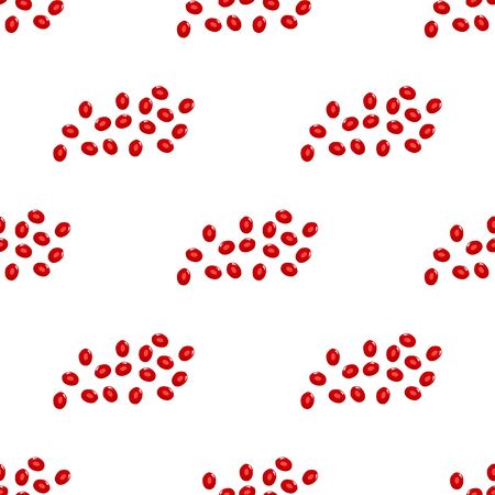 Theme big colored seamless pomegranate, bright berry pattern for seal. Berry pattern consisting of beautiful seamless repeat pomegranate. Simple colorful pattern berry from seamless soft pomegranate.のイラスト素材